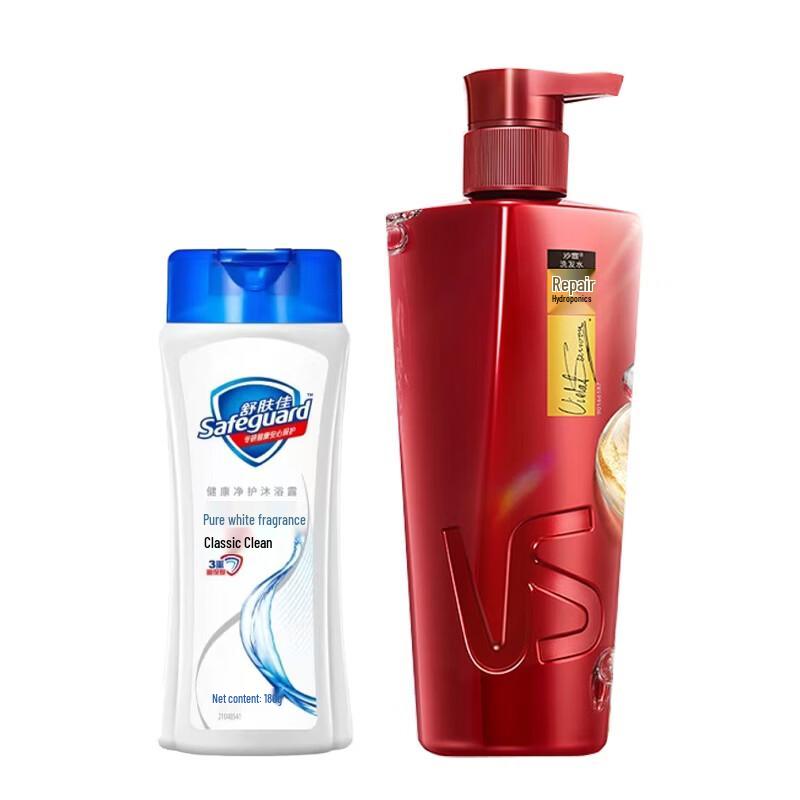 Набор: Гель для душа Safeguard и Шампунь Vidal Sassoon