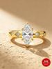 925 Sterling Silver Fashionable Luxury Elegant Marquise Zircon Ring for Women Anniversary Wedding High Quality Fine Jewelry