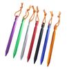 18cm Aluminum Tent Pegs with Reflective Rope Durable Lightweight Tent Stakes for Camping Hiking Accessories