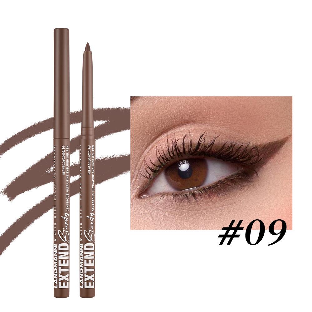 LANGMANNI 12-Color Rotating Eyeliner Gel Pencil Set 0.2g