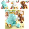 Childrens Dog Duck Dinosaur Inertia Toy Car With Ejector And Sliding Action For Developmental Play