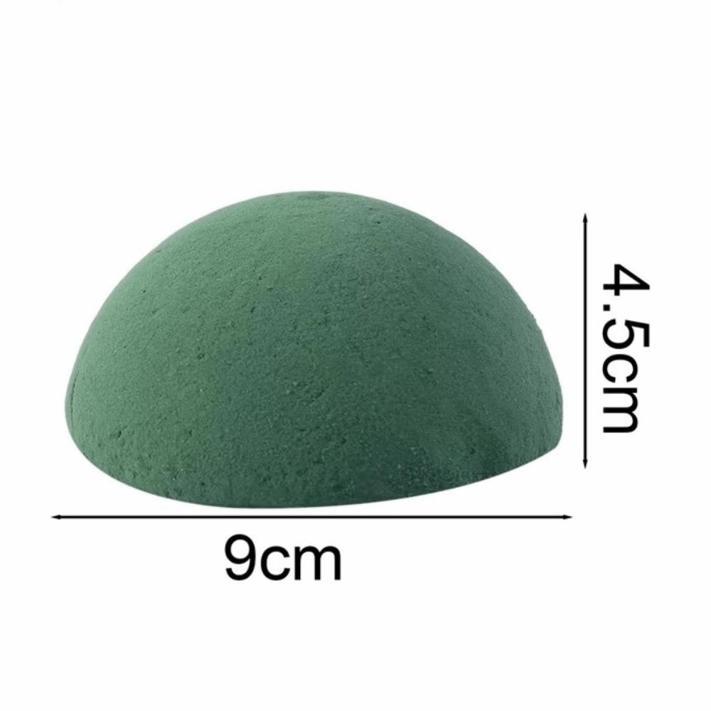 5PCS Green Floral Foam Blocks Fresh-Keeping Half Ball Shape Floral Foam Brick DIY Flower Arrangement Kit Round Shape