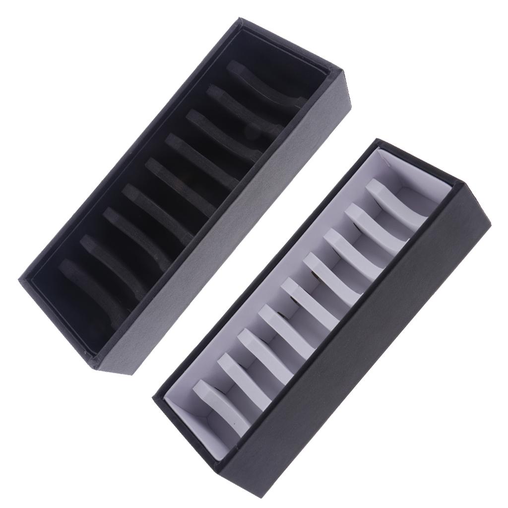 10 slotová PU kožená PVC vložka pro kartu s náramkem na šperky, černá