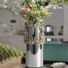 Stainless Steel Flower Vase Mirror Abstract Art Vase Simple Modern Pretty Plant Flower Bottles Home Decorative Vases Ornaments