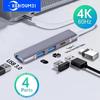 4 Porter USB 3.0 HUB Type C Dokkingstasjon Multi USB C Splitter Type-C 5Gbps Høy Dataoverføring USB 3.0 OTG Adapter for Macbook Pro