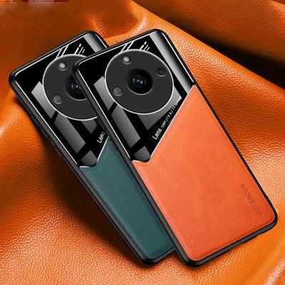 Luxury PU Leather Phone Case For Realme 11 Pro Plus Built-in Iron Sheet Back Cover Realme 11Pro Lens Protection Cover