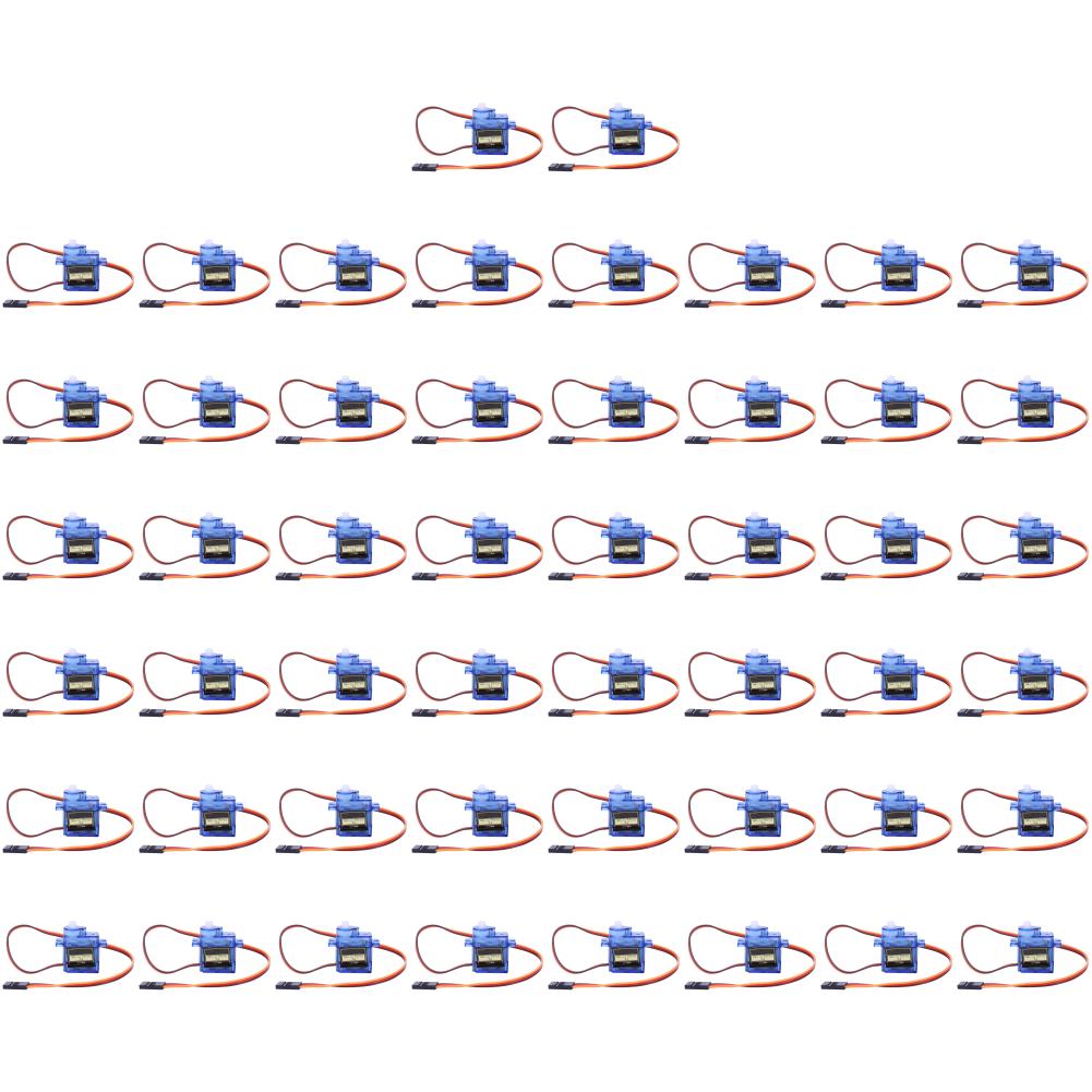 1-50PCS SG90 9G Miniature Servo Motor Fixed-Wing Micro Gear Servo Motor 180/360 Degrees for RC Helicopter Aircraft Airplane