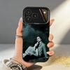 T-Twilight Series Phone Case For iPhone17,16,15,14,13,12,11,Pro,MAX Gray Matte Silicone Black Cover