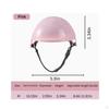 Dog Cat Riding Helmet Cute Compact Pet Biker Stylish for Outdoor Black Small