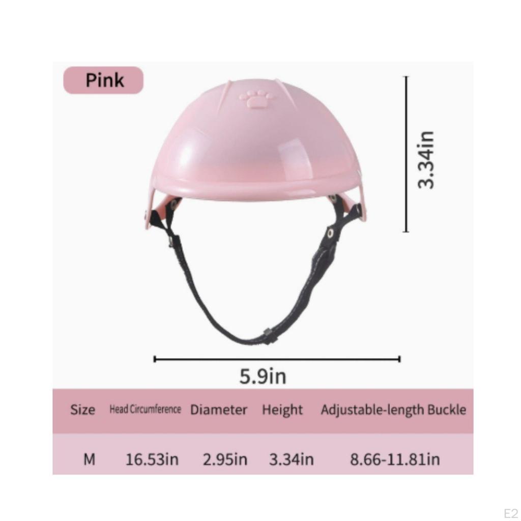 Dog Cat Riding Helmet Cute Compact Pet Biker Stylish for Outdoor Black Small