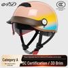 AD 895 3C Certified Electric Bike & Motorcycle Half Helmet