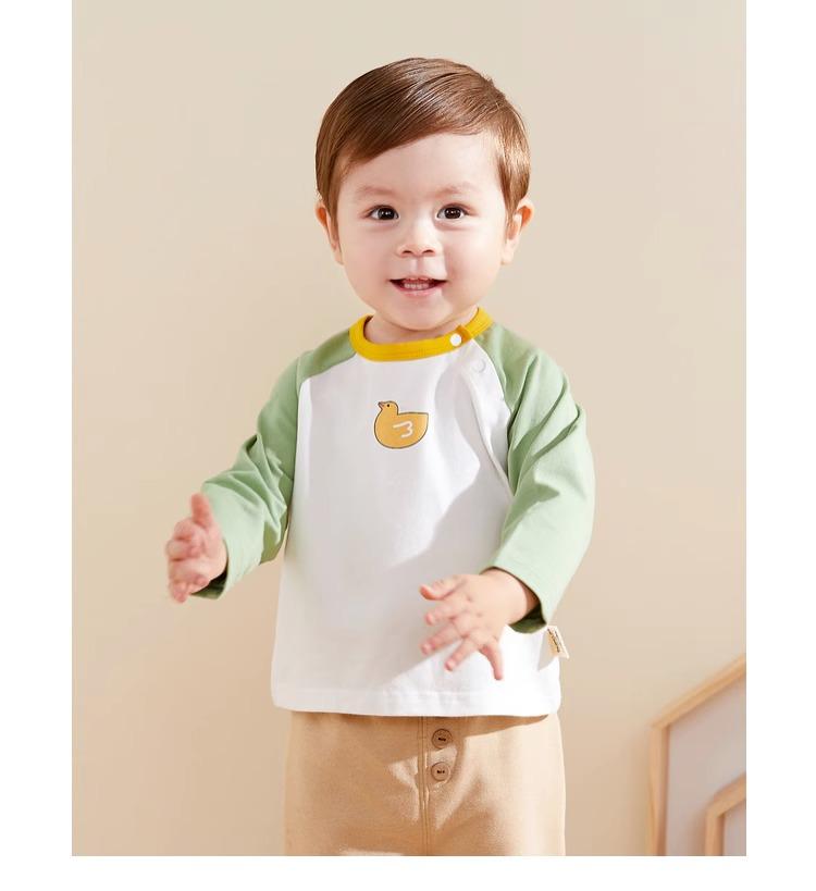 

«Детская футболка с длинными рукавами Dudu для весны и осени — детский топ унисекс» 110 cm