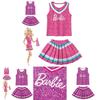 Barbie Film Fialové Polyesterové Vlákno Cosplay Šaty Pro Děti Velikosti)