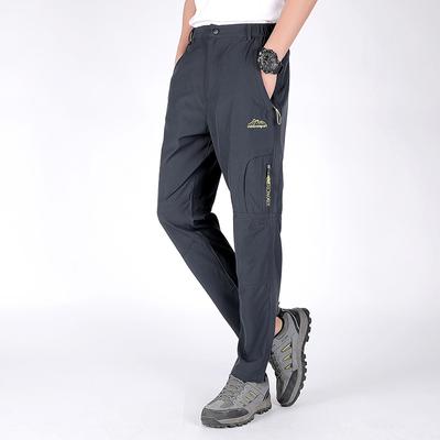 Men's Plus Size Casual Pants Soft Shell Pants Summer Lightweight Breathable Quick-drying Hiking Pants