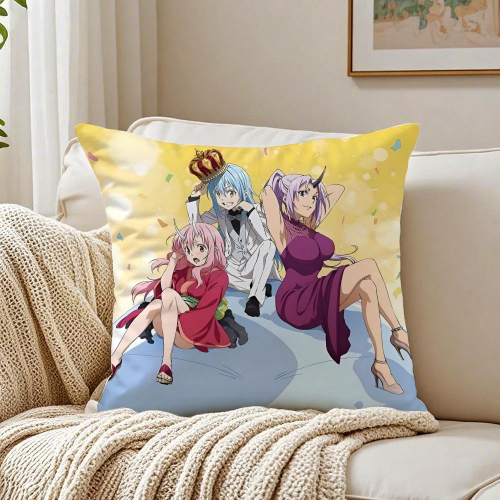 Anime That Time I Got Reincarnated as a Slime Kissenbezug Kissenhülle Milbenschutz Wohnzimmer Sofa Dekor Kissen Zimmer