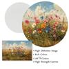 Wildflower Field Cat Sparrow Farm House Painting Posters and Prints Canvas Printing Rustic Retro Wall Art Picture for Home Decor