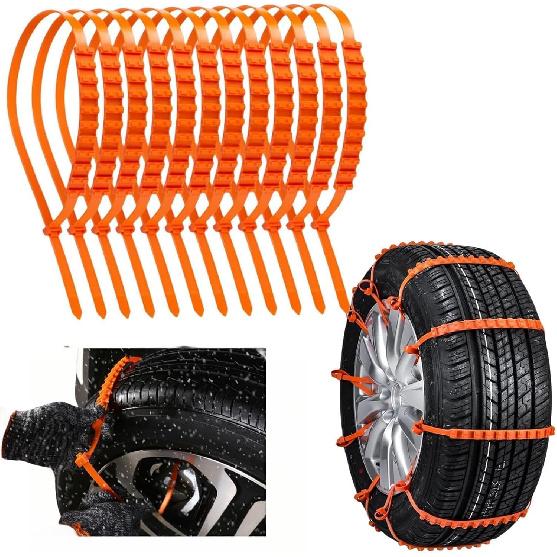 20PCS Snow Tire Cha, Universal Emergency Tire Cha, Adjustable Plastic Anti-Skid Ties, Safety Cha For Most Cars, SUV Trucks, Safety Cha Anti-Skid Cha,