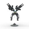 Briques de construction compatibles MOC Modèle Mini Mécha Gris Exosquelette Robot Assemblage à Particules Fines et Jouet à Emboîtement