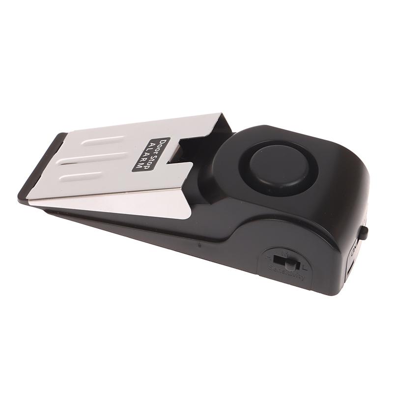 Wireless Door Stop Alarm System 120Db Loud Home Security Anti-Theft Door Block System Portable Doorstop Preasure Alarm