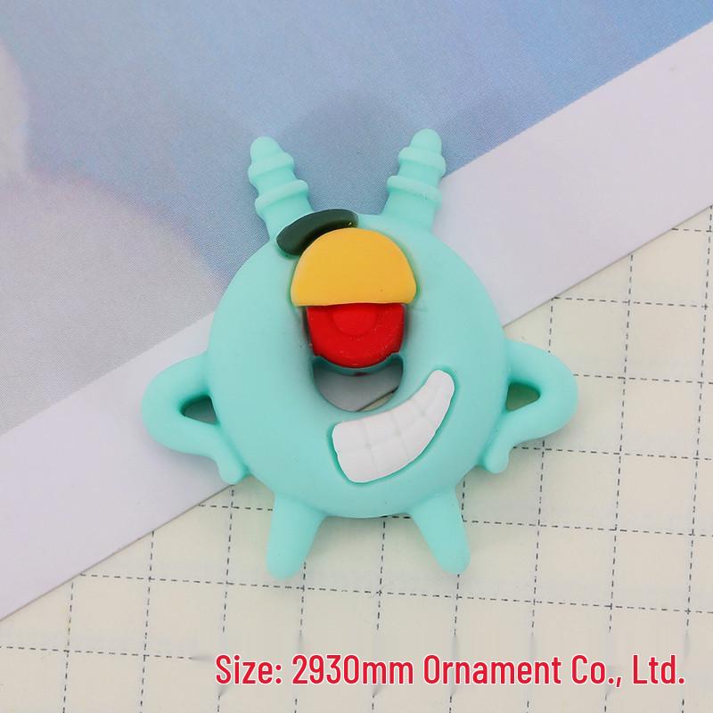 Cartoon SpongeBob & Patrick Star Donut DIY Hair Clip & Phone Case Accessories