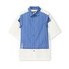 × KOLOR BEACON Fashionable Versatile Shirt Women Shirts Obsidian-White F11W636401FWT