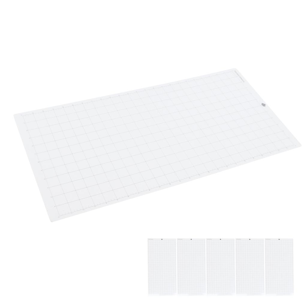 5 SZT Mata do Cięcia PVC Samoprzylepna Antypoślizgowa Przezroczysta Wysoka Elastyczność Mata do Cięcia z Siatką dla