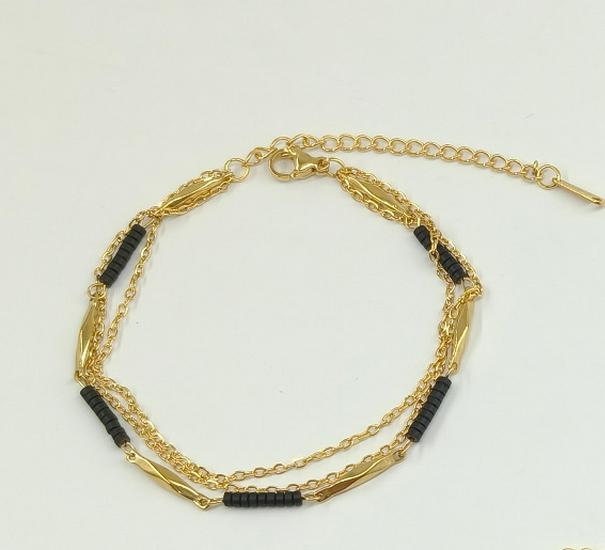 Rainbow Dopamine Niche Fashion Titanium Steel Bracelet Anklet