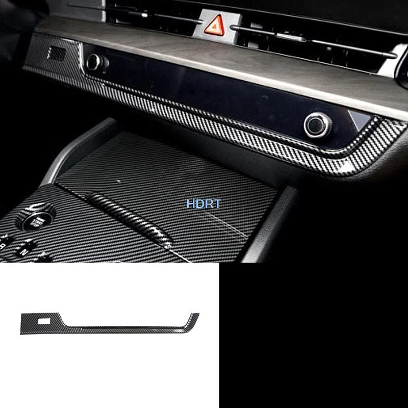 Car Carbon Fibre Interior Gear Shift Window Control Panel Water Cup Vent Outlet Steering Wheel Cover For Kia Sportage NQ5  +