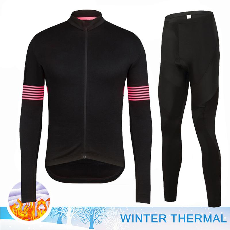 

2026 Winter Fleece Warm Thermal Fleece Cycling Jersey Set Men MTB Bicycle Clothes Wear Ropa Ciclismo Racing Team Bike Outoddr Warm Clothing Asian size-S