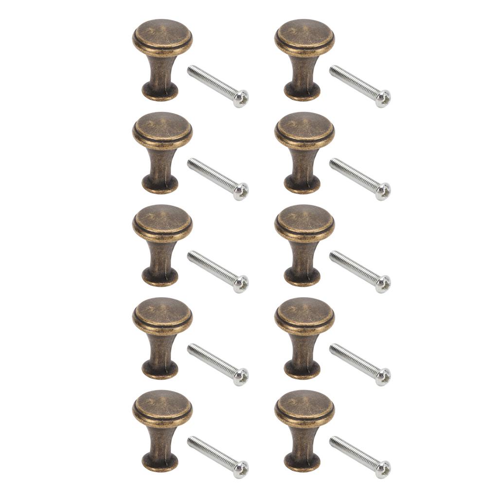 10 Sets Single Hole Handles 20x25MM Replacement Single Hole Drawer Cabinet Round Handle