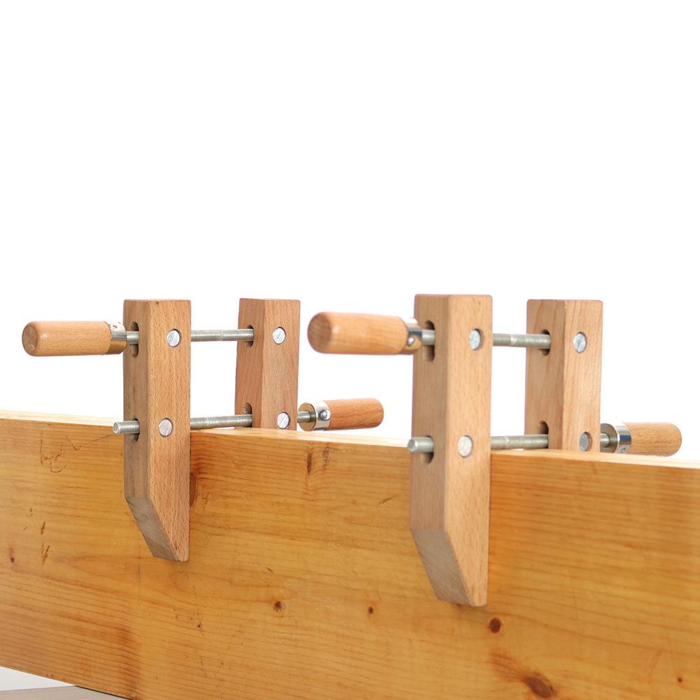 1Pc 8/10inch Wood Hand Screw Clamp Adjustable Handscrew Woodworking Parallel Clamp Tool