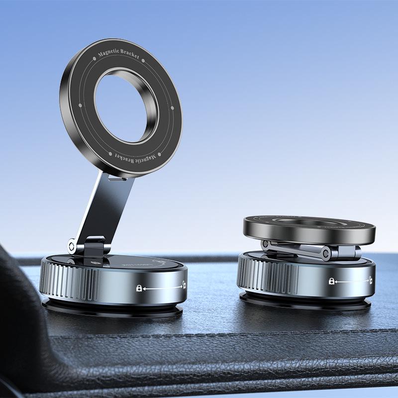 2026 Magnetic Car Phone Holder with Vacuum Suction and Dedicated Navigation Bracket