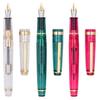 Ranvi Jinhao 82 Fountain Pens Fine Gold Converter Set (3 Pens) - Clear, Fluorescent, White, Red, Green, Acrylic, Iridium, Nib, Trim,