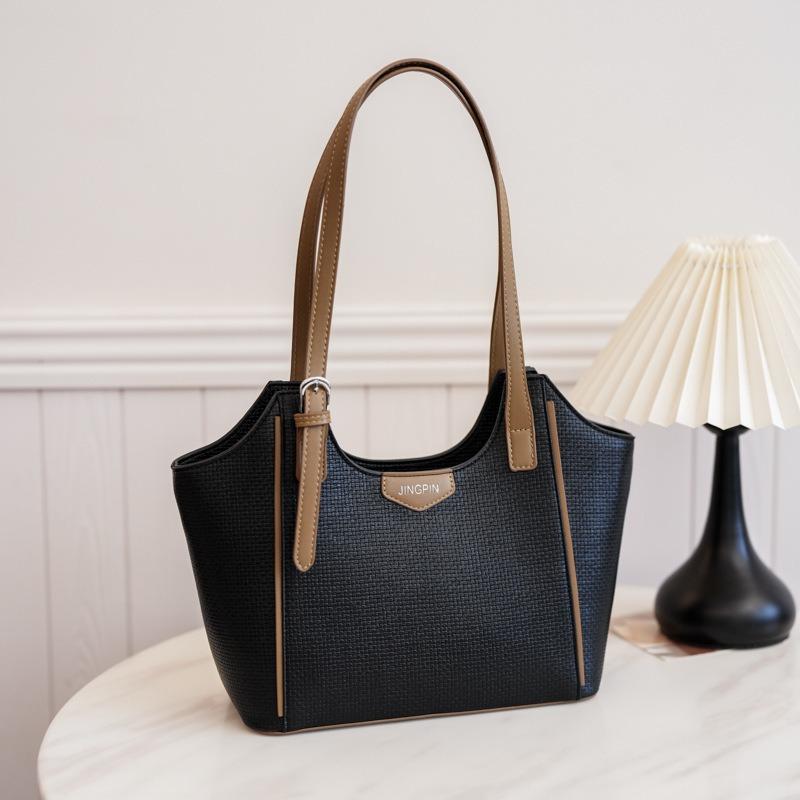 Premium bag women's new fashion versatile retro shoulder bag large capacity commuter tote bag