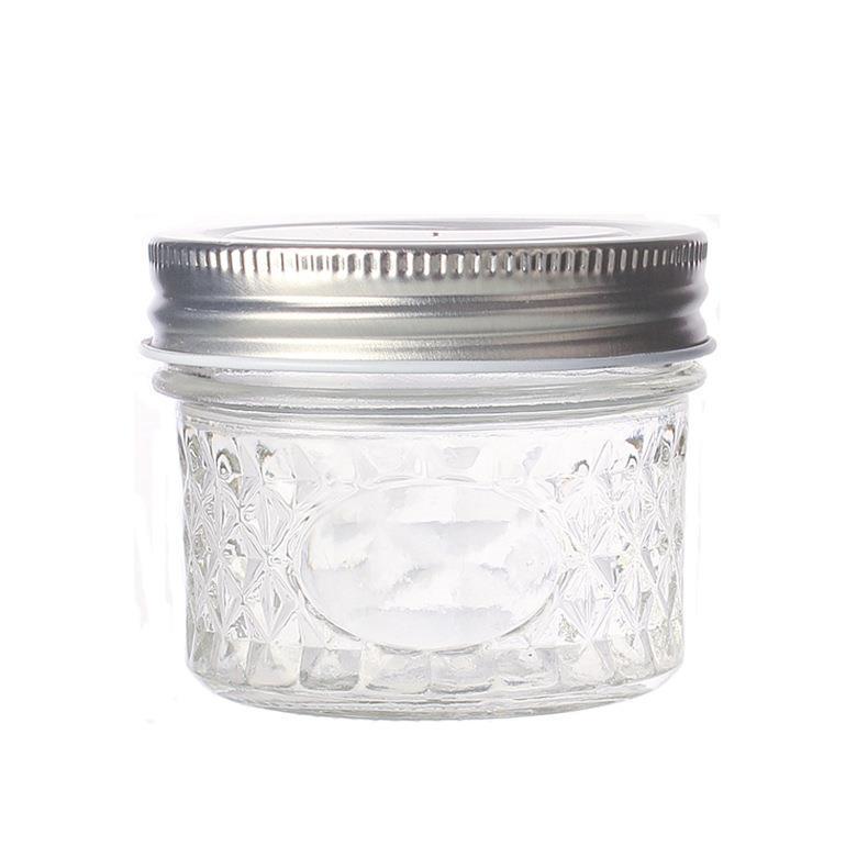 Barattolo ermetico in vetro a forma di diamante per marmellata e yogurt