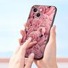 Fashion Gold Pink Marble Phone Case For iPhone 17 16 15 Pro Max 11 12 13 14 7 8 Plus SE 2020 X XR XS Cover Soft Black