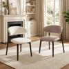 Oil-proof Curved Back Chairs Cover Dustproof Chair Slipcover PU Dining Chair Cover  Hotel
