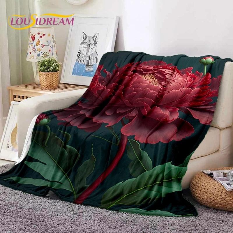 Traum Sonnenblumen Nordische Gänseblümchen Weiche Flanelldecke für Bett Schlafzimmer Sofa Picknick, Tagesdecke zum Zudecken Outdoor Freizeit Nickerchen Geschenk
