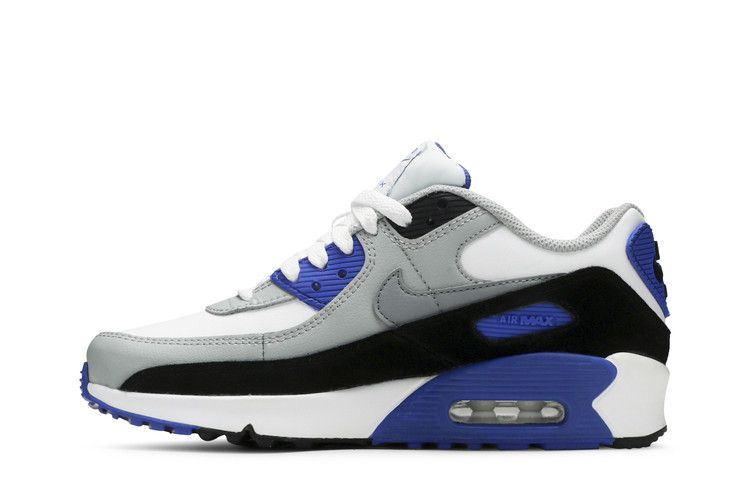 Kids' Sneakers Nike Air Max 90 Hyper Royal (GS) White/Light Smoke Grey/Hyper Royal/Particle Grey