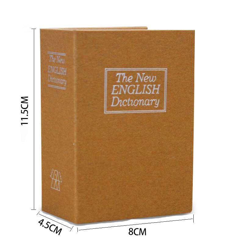 Mini Book Safe with Lock: Children's Piggy Bank and Desktop Storage Box