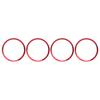 4pcs Car Wheel Center Hub Trim Decorative Cover Red Replacement for Honda Civic 10th Gen 2016  2019