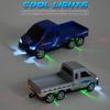 Mini Remote Control Truck, 2.4Ghz Alloy Electric Vehicle with Lights, App Controlled Toy for Boys Ki