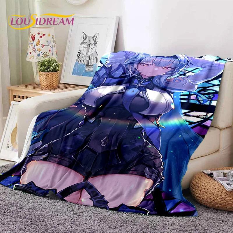 3D Cute Genshin Impact Cartoon Game Soft Blankets,Throw Blanket Comfortable Blanket for Picnic Beds Sofa Home Bedroom Kids Gifts