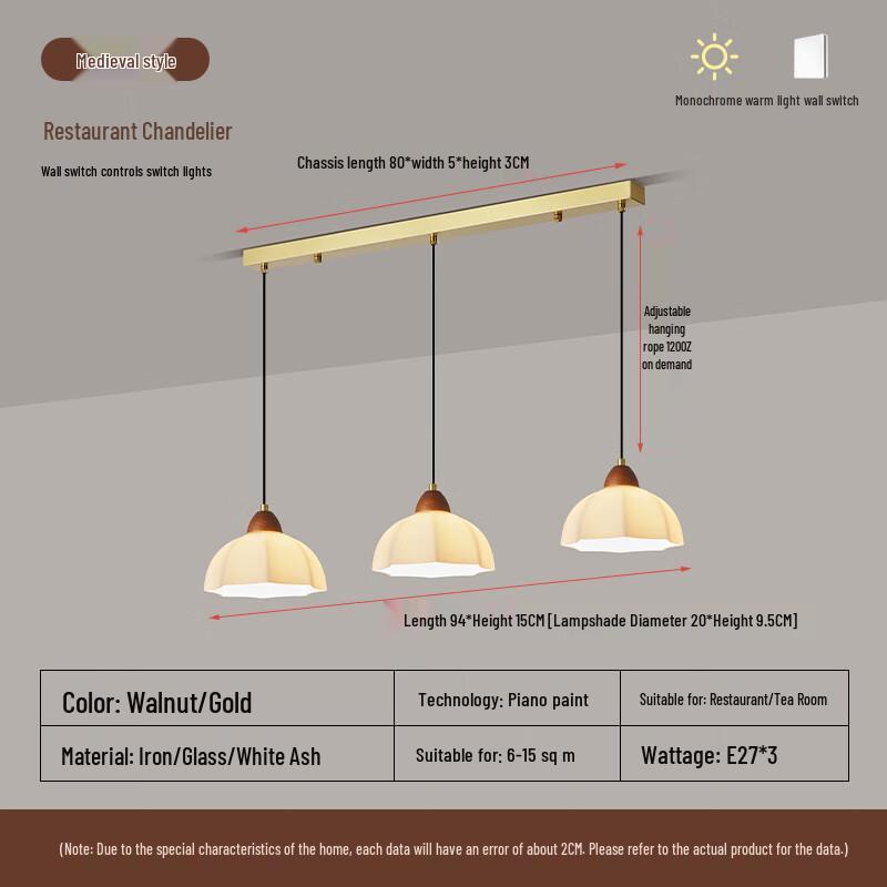 UOSU Vintage French Dining Chandelier