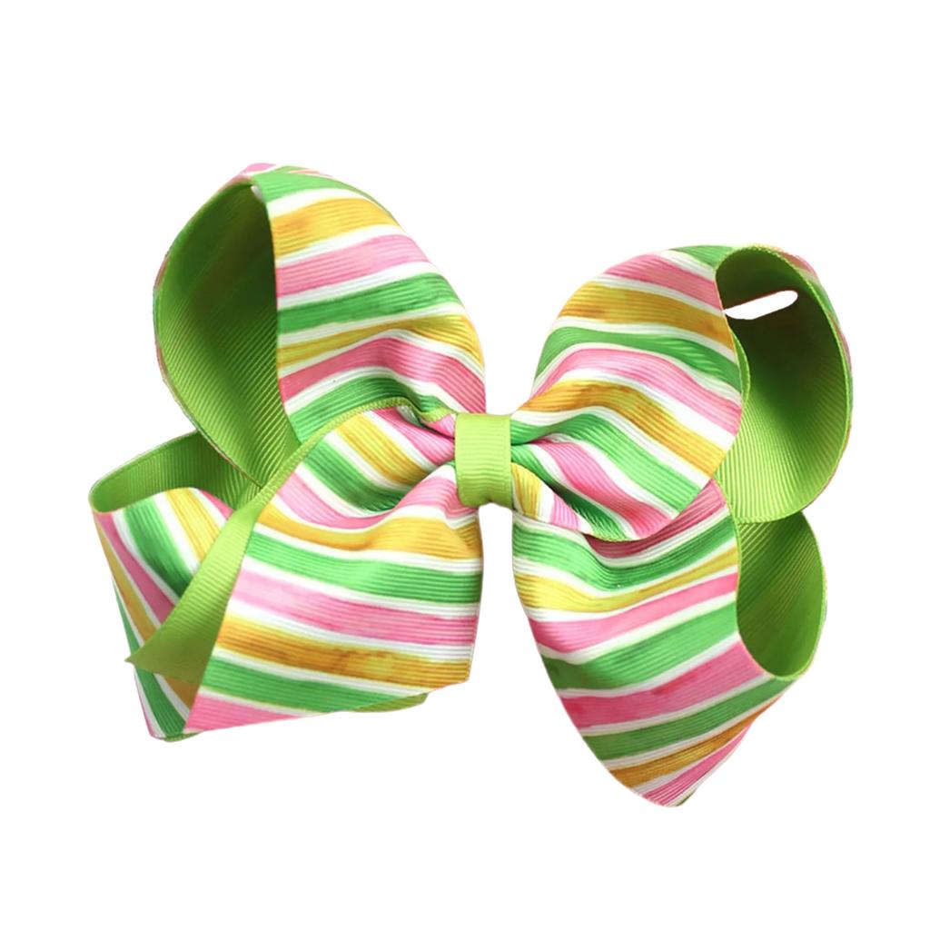 Easter Theme Bowknot Hair Barrette Bunny Egg Print Hair Clip for Kids Adults for Festival Parties and Gatherings