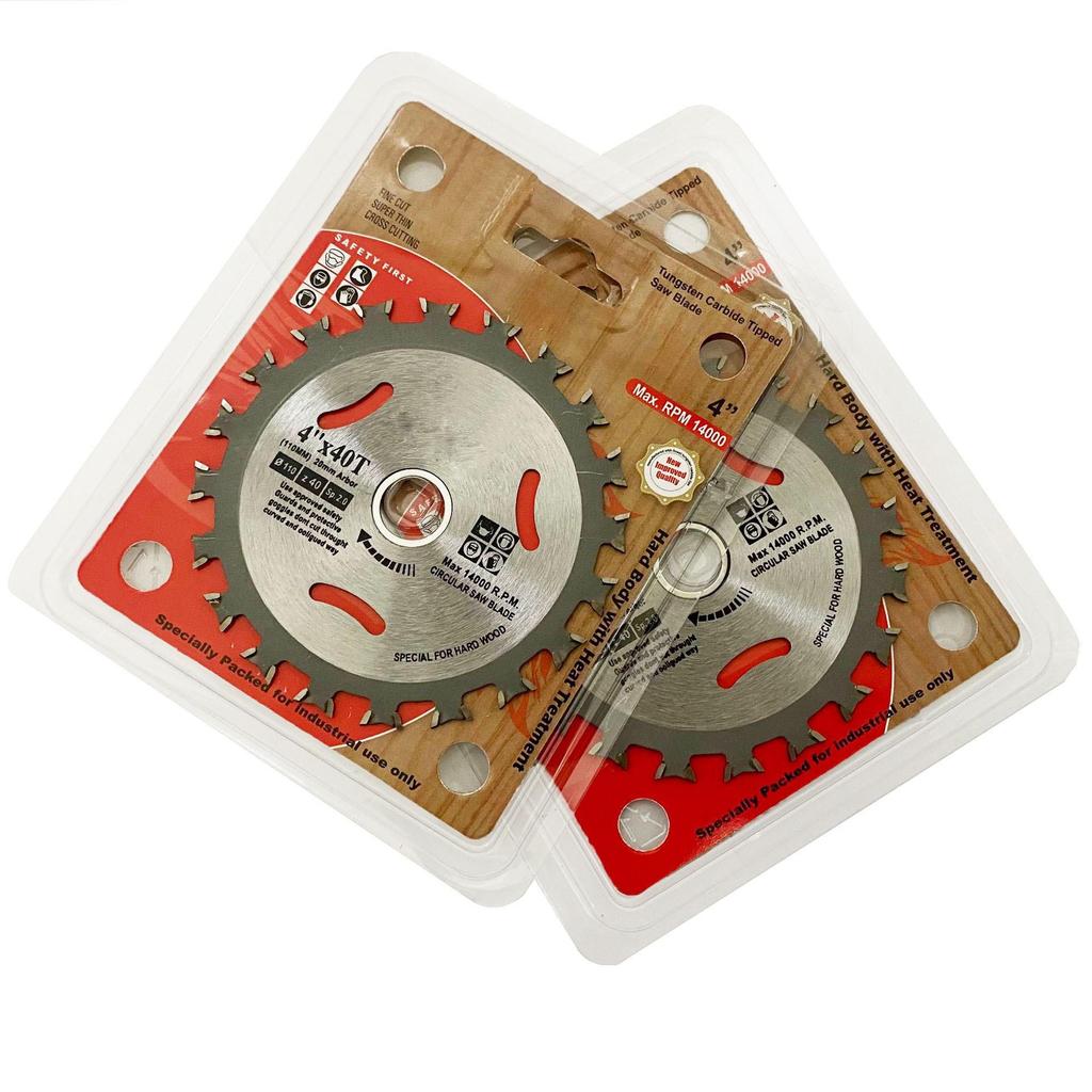 4" Bi-directional 40T Alloy Saw Blade for Wood & Marble, Double-sided, 110mm