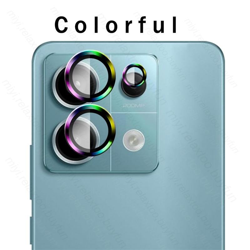 3D Curved Camera Protective Glass For Xiaomi Redmi Note 13 Pro Plus Pro+ 5G Matel Ring Lens Cover On Redmy Note13 4G Not 13 Pro