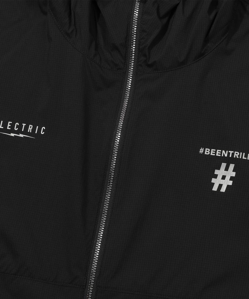 Beentrill [Beentrill X Electric] Tech Oversized Windbreaker (Schwarz)