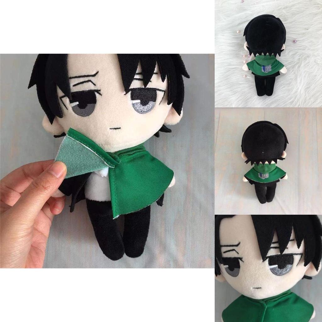 Jucărie de pluș adorabilă Levi Ackerman din Attack On Titan, pernă moale umplută pentru copii