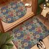 Retro Color Brick Diatom Mud Ground Surface Mat Bathroom Moisture Moisture-wicking Dirt Resistance Quick Drying Anti Slip Restroom Foot Mat